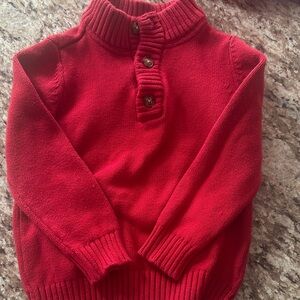 Carter's Vibrant Red Knit Sweater